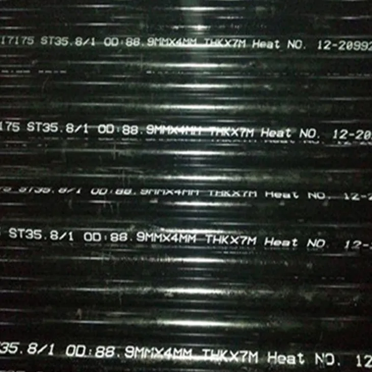 DIN 17175 St35.8 Óaðfinnanlegur kolefnisstálrör